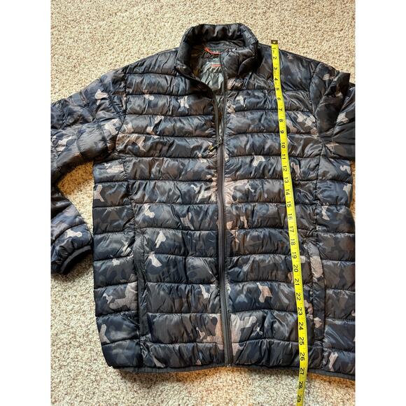 HAWKE & CO Mens puffer coat, size Medium, packable in pouch, Super light weight - Picture 7 of 14